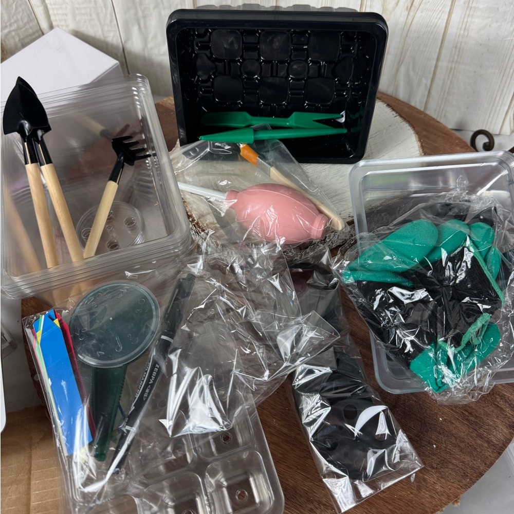 10-pack seed starter tray starting mini greenhouse.